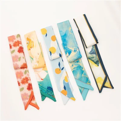 Pielāgota digitālās drukas zīda sarža šalle dekorēšanai